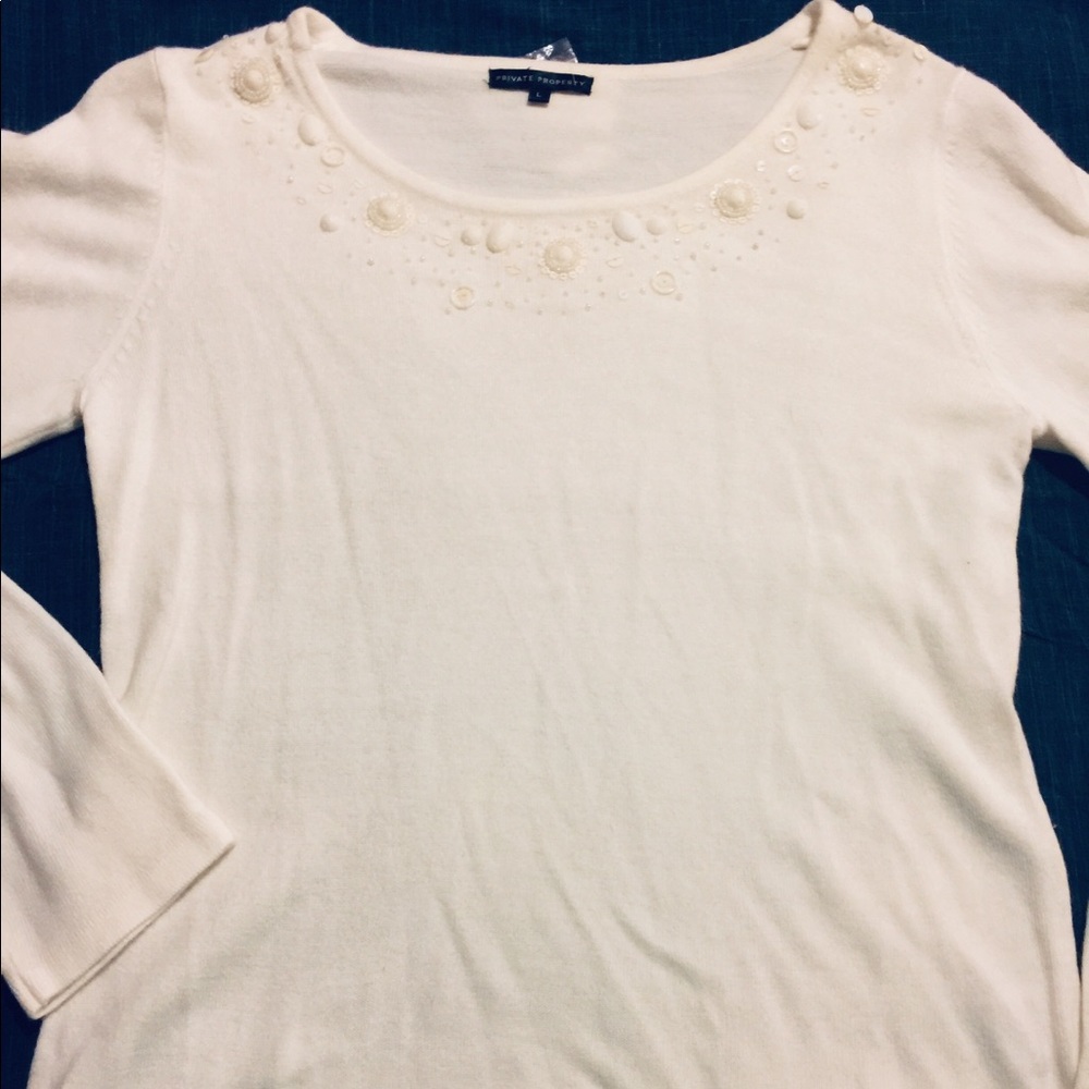 Cream sweater